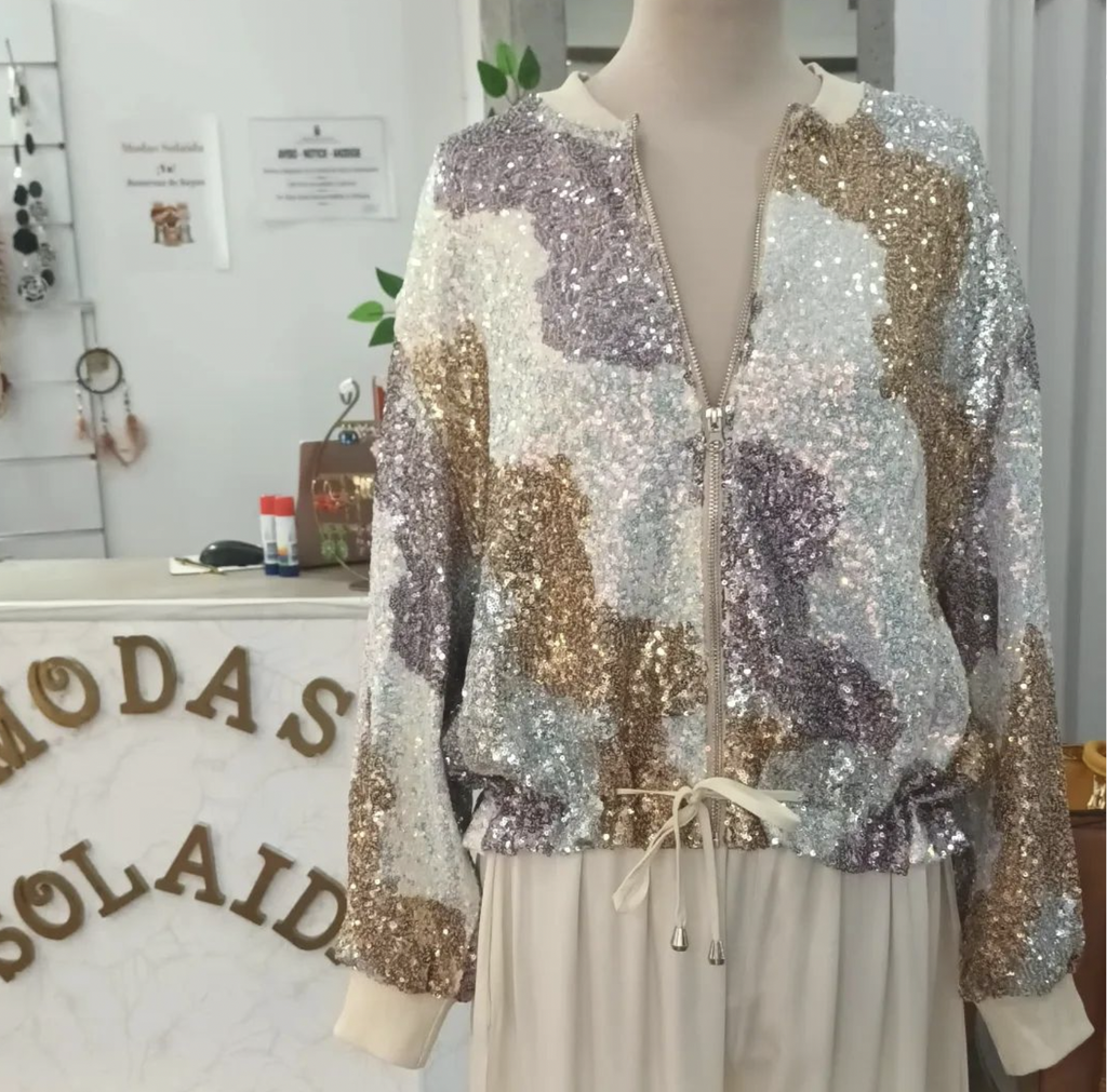 Bomber lentejuelas