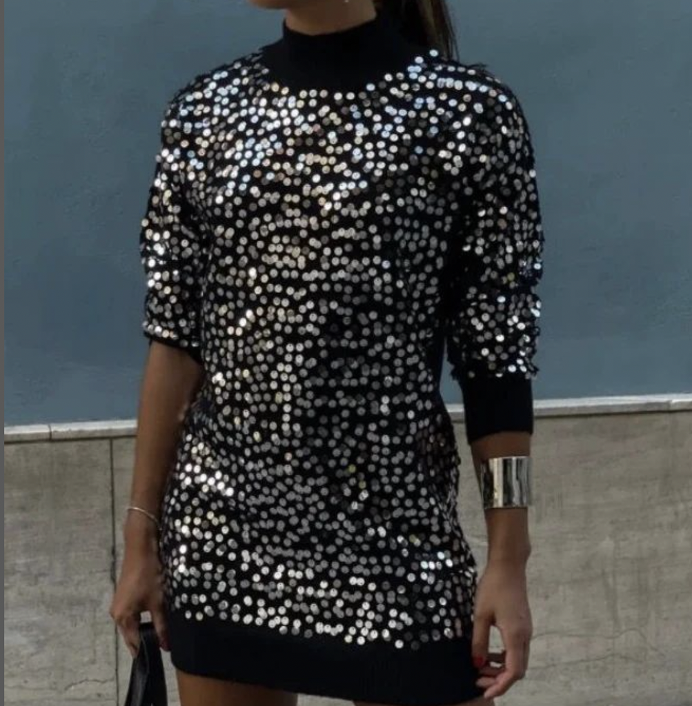 Short-point dress glow