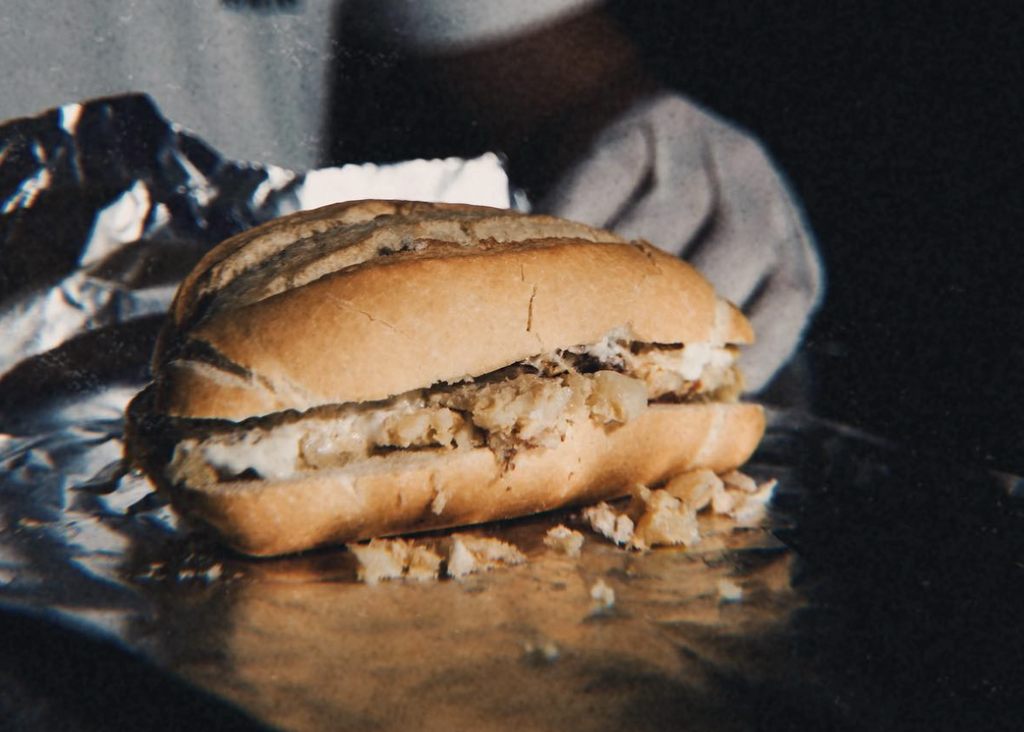 Bocadillo de tortilha caseiro da milagrosa