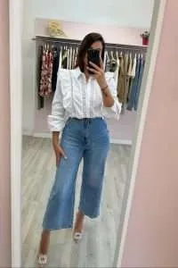 Jeans Boutons d'or