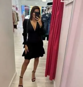 Czarna sukienka Satin