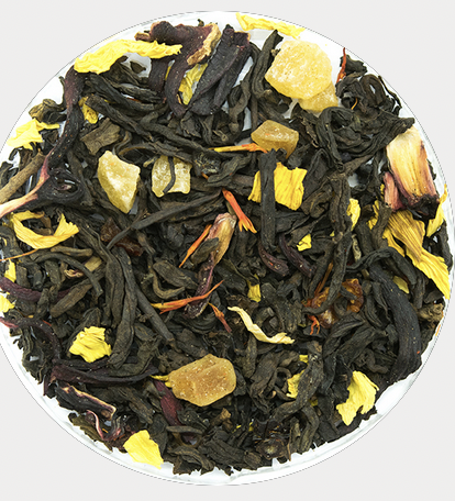 Red Tea Pu-Erh Papaya, Pineapple