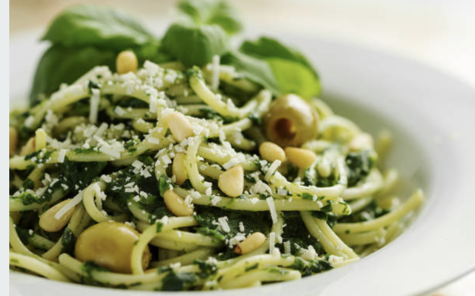 Spaghetti na pesto