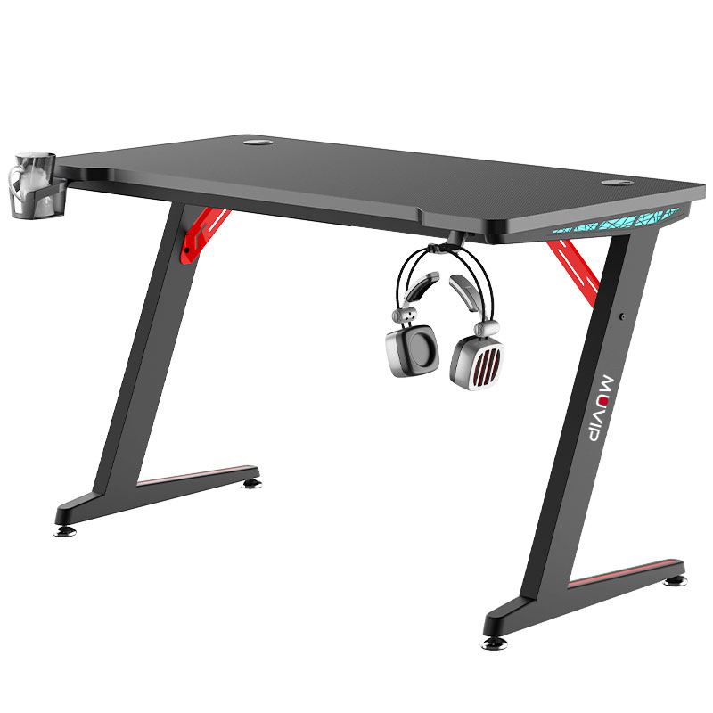 [MV0275] MESA GAMING PRO300 FIBRA CARBONO LUZ RGB MUVIP