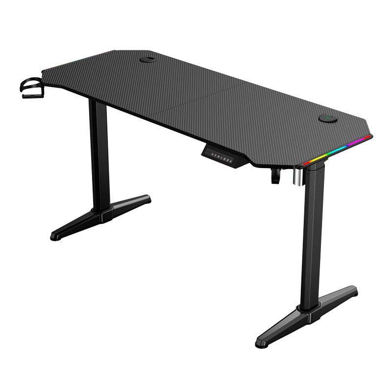 [MV0443] MESA GAMING PRO1600 XL MOTORIZADA FIBRA CARBONO | LUZ RGB SOUND MUVIP