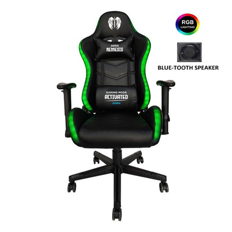 [CR1234] SILLA GAMING RGB + BLUETOOTH NEMESIS CROMAD