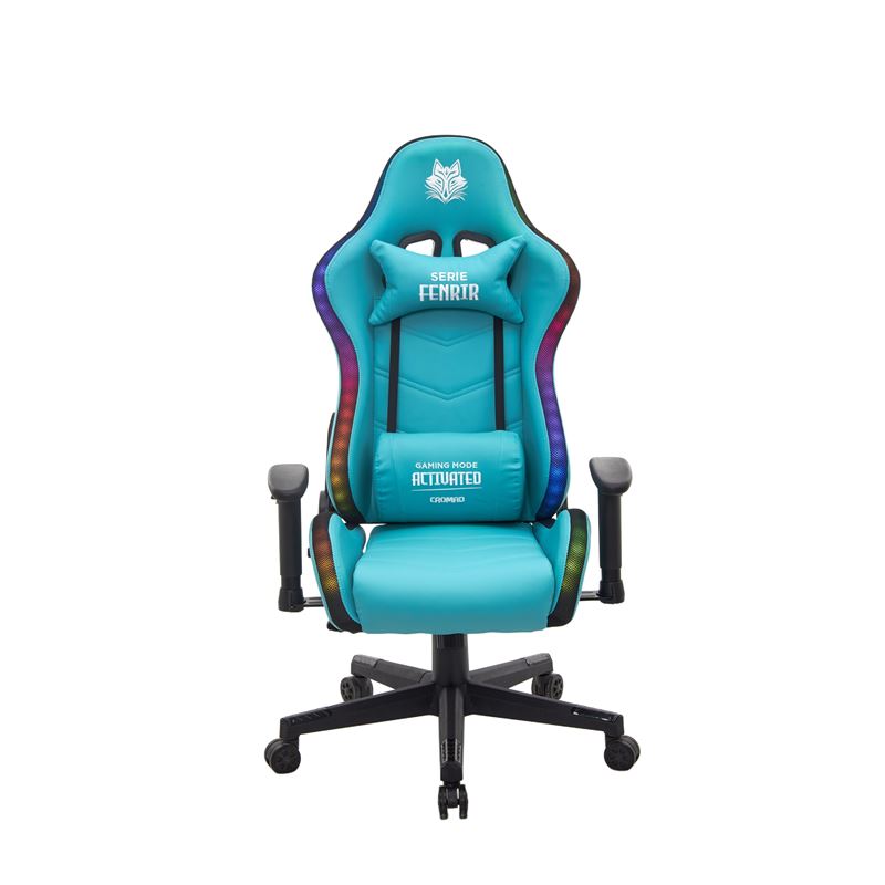 [CR1232] SILLA GAMING RGB SERIE FENRIR VERDE CROMAD
