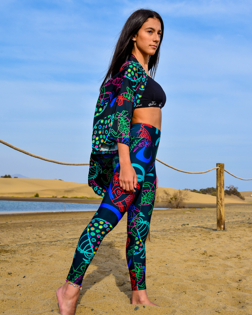 Leggins estampado peixes Manrique